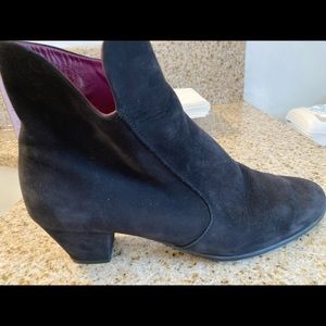 Black ankle booties